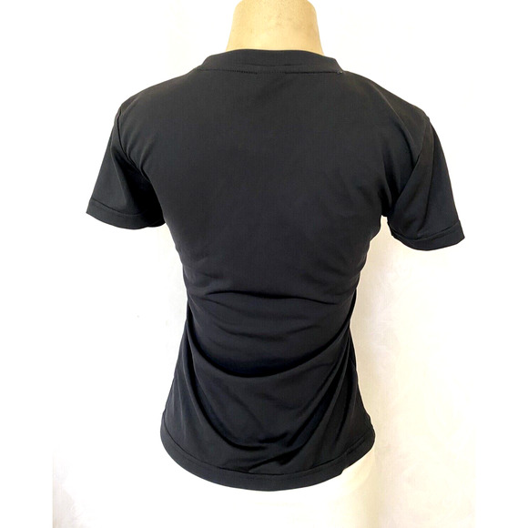 NWT ERREA Women Ramos Maglia T Shirt Crew Neck Short Sleeve Black Jersey… - Picture 4 of 8
